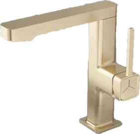 Златен смесител за баня Blandini Yukon S Gold